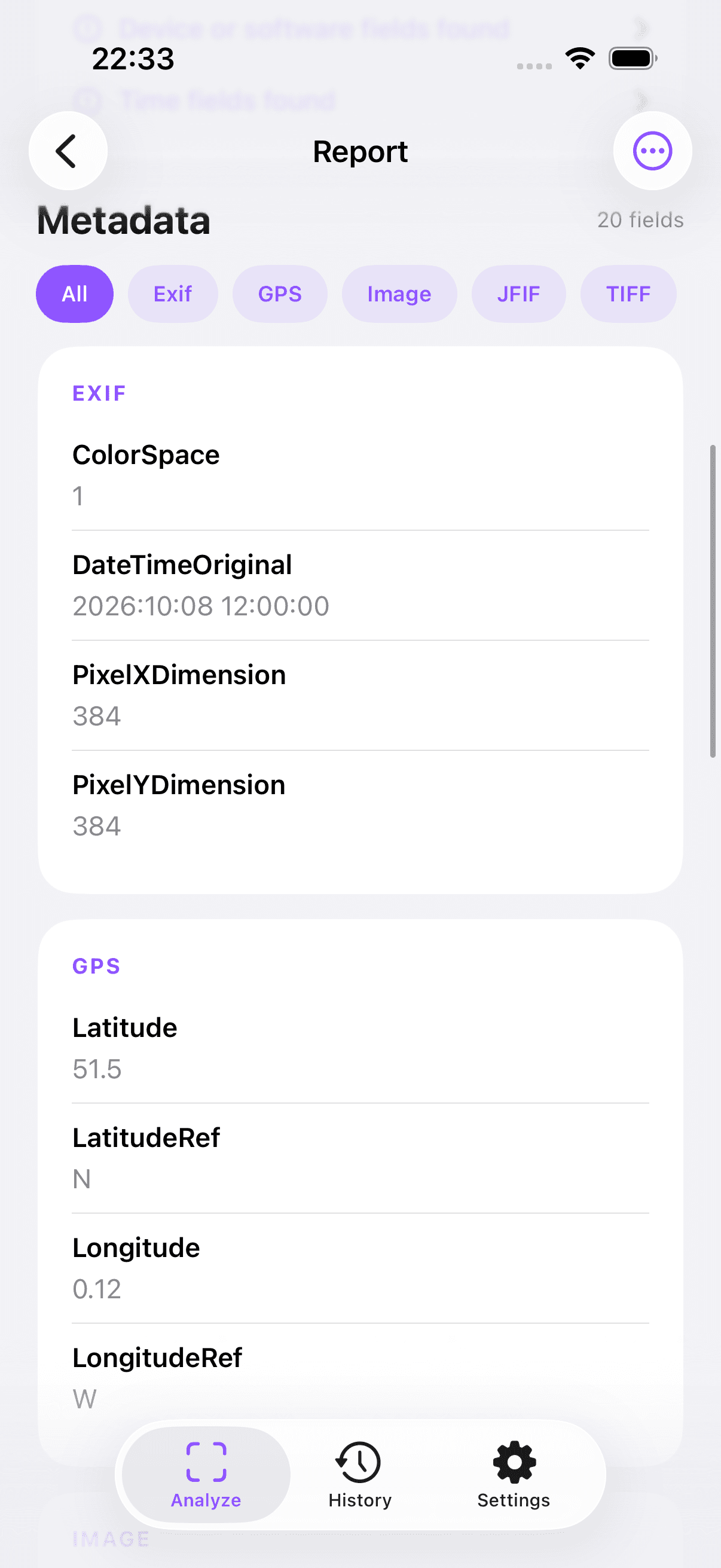 Metadata Analysis